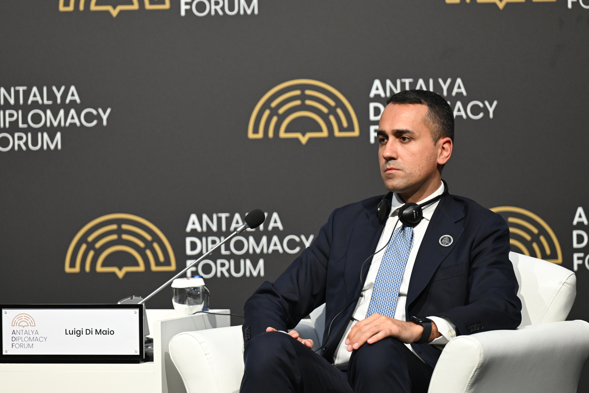 Luigi Di Maio, European Union Special Representative for the Gulf region, attends ADF2026 Talks within Antalya Diplomacy Forum, in Antalya, Turkiye on April 18, 2026. [Mehmet Ali Özcan - Anadolu Agency]