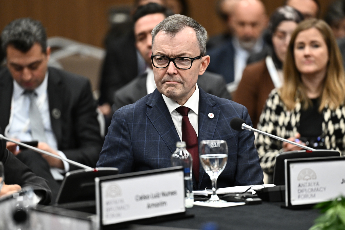 Vice President of the International Committee of the Red Cross Jurg Lauber attends the ADF2026 Talks within Antalya Diplomacy Forum, in Antalya, Turkiye on April 18, 2026. [Orhan Çiçek - Anadolu Agency]