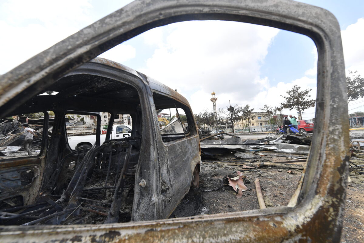 A view of the heavy destruction after Israeli strikes on the town of Jebchit in Nabatieh, Lebanon on April 21, 2026. [Houssam Shbaro - Anadolu Agency]
