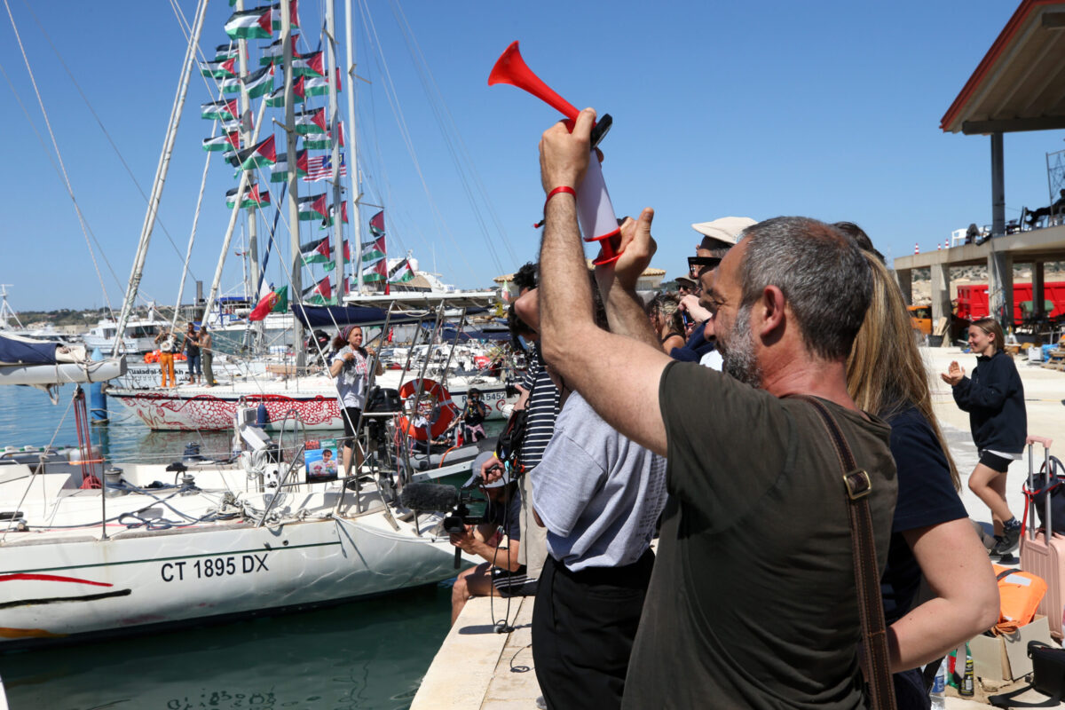 Global Sumud flotilla sets sail from Sicily to break Gaza blockade