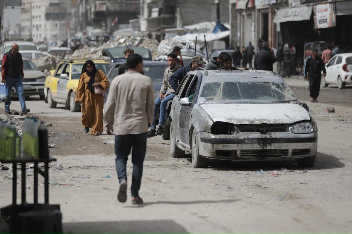 Gaza’s transport system is under strain due to the occupation’s ban on car parts and engine oil, on 14 April 2026 [Mohammed Asad/Middle East Monitor]