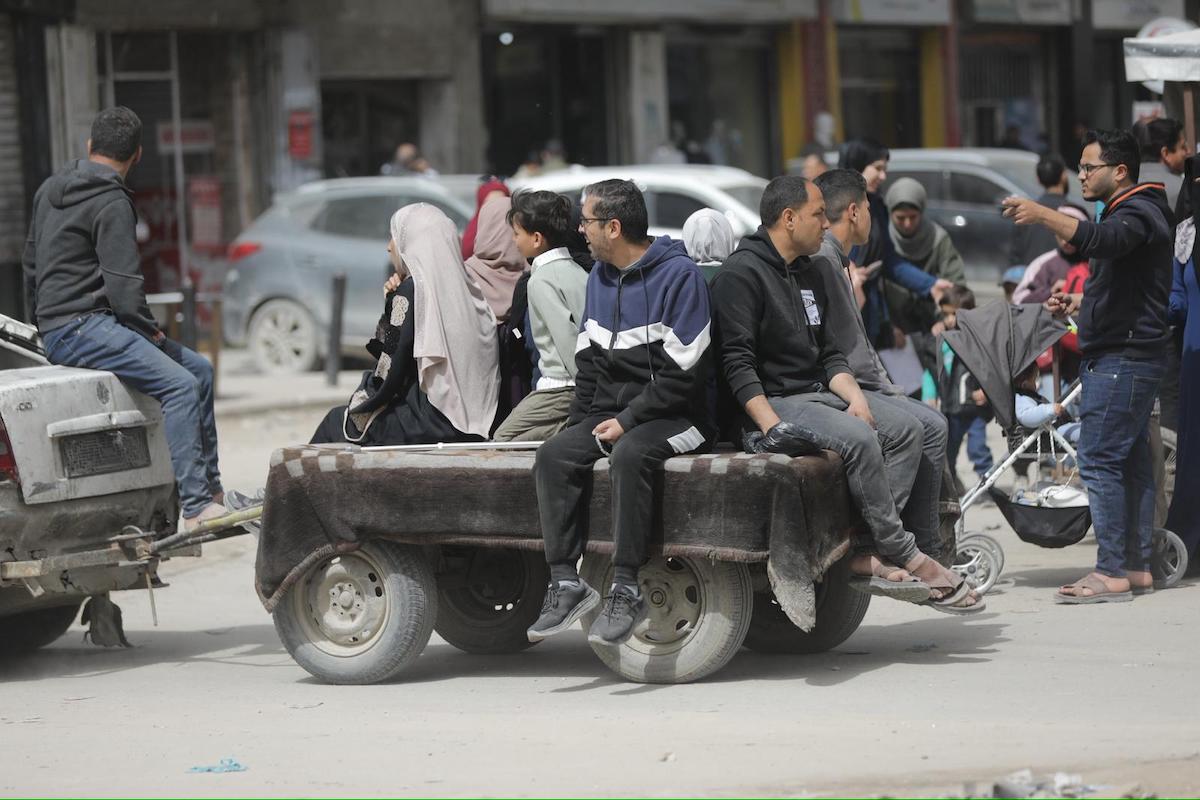 Gaza’s transport system is under strain due to the occupation’s ban on car parts and engine oil, on 14 April 2026 [Mohammed Asad/Middle East Monitor]