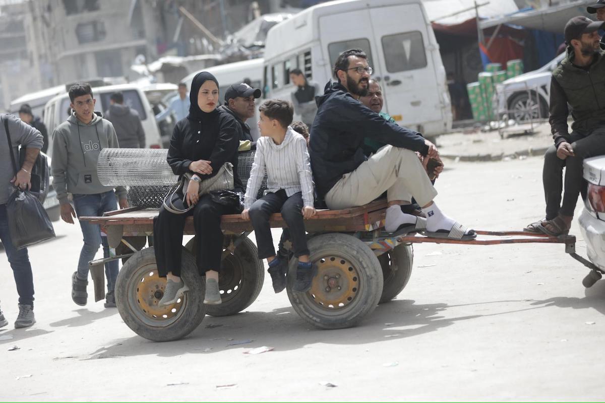 Gaza’s transport system is under strain due to the occupation’s ban on car parts and engine oil, on 14 April 2026 [Mohammed Asad/Middle East Monitor]