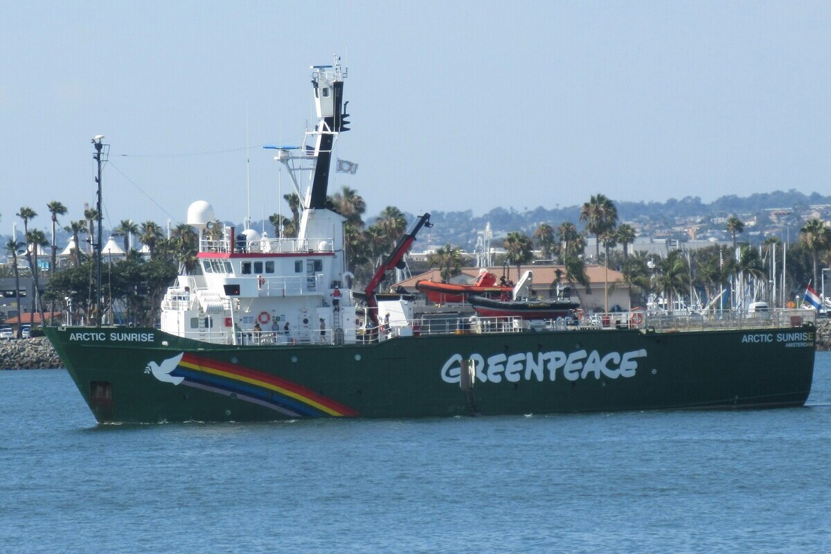 Greenpeace ship Arctic Sunrise. [Photo by Steve Sharp on Unsplash]