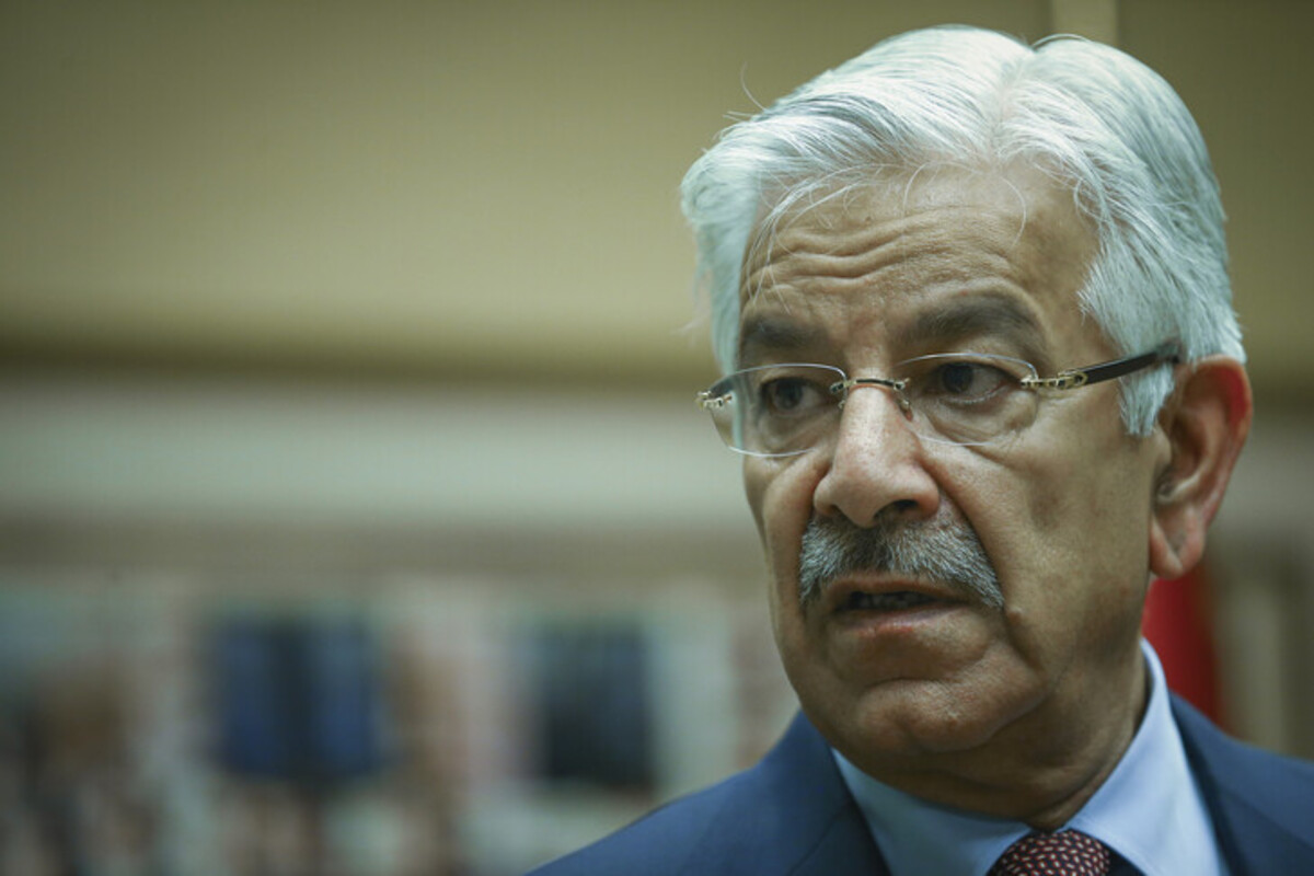 Pakistan Defence Minister Khawaja Muhammad Asif. [Photo/AA]
