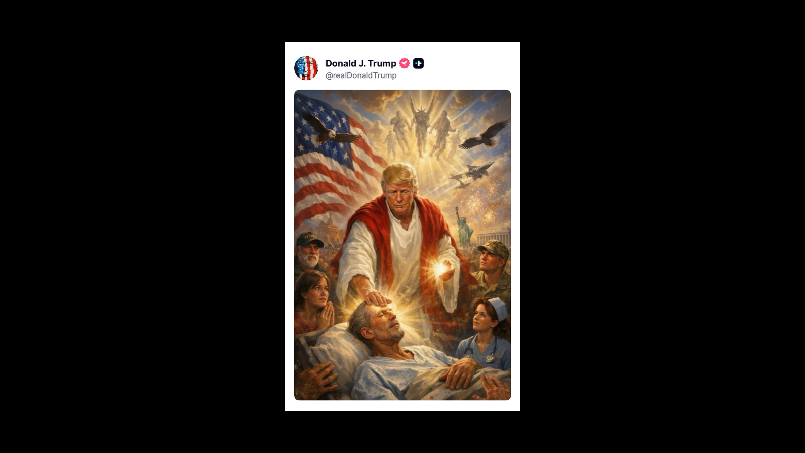 Trump's deleted post [Social media]