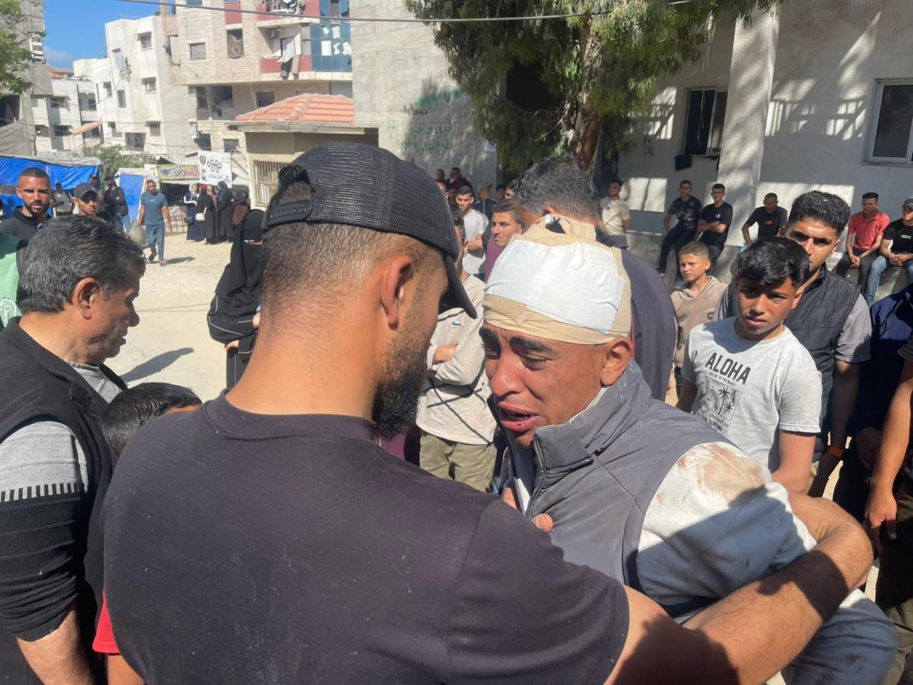 Funeral procession takes place for seven Palestinians killed in an Israeli airstrike targeting a residential apartment on the first day of Eid al-Adha in Gaza City, on 28 May 2026 [Mohammmed Asad/Middle East Monitor]