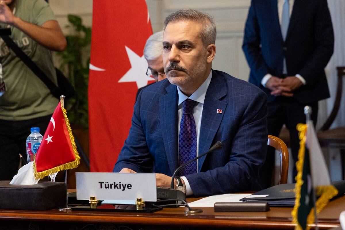 Turkish Foreign Minister Hakan Fidan attends the 4th Turkiye-Egypt-Pakistan-Saudi Arabia Foreign Ministers Meeting during his official diplomatic visit to Cairo, Egypt on June 21, 2026. [Murat Gök - Anadolu Agency]