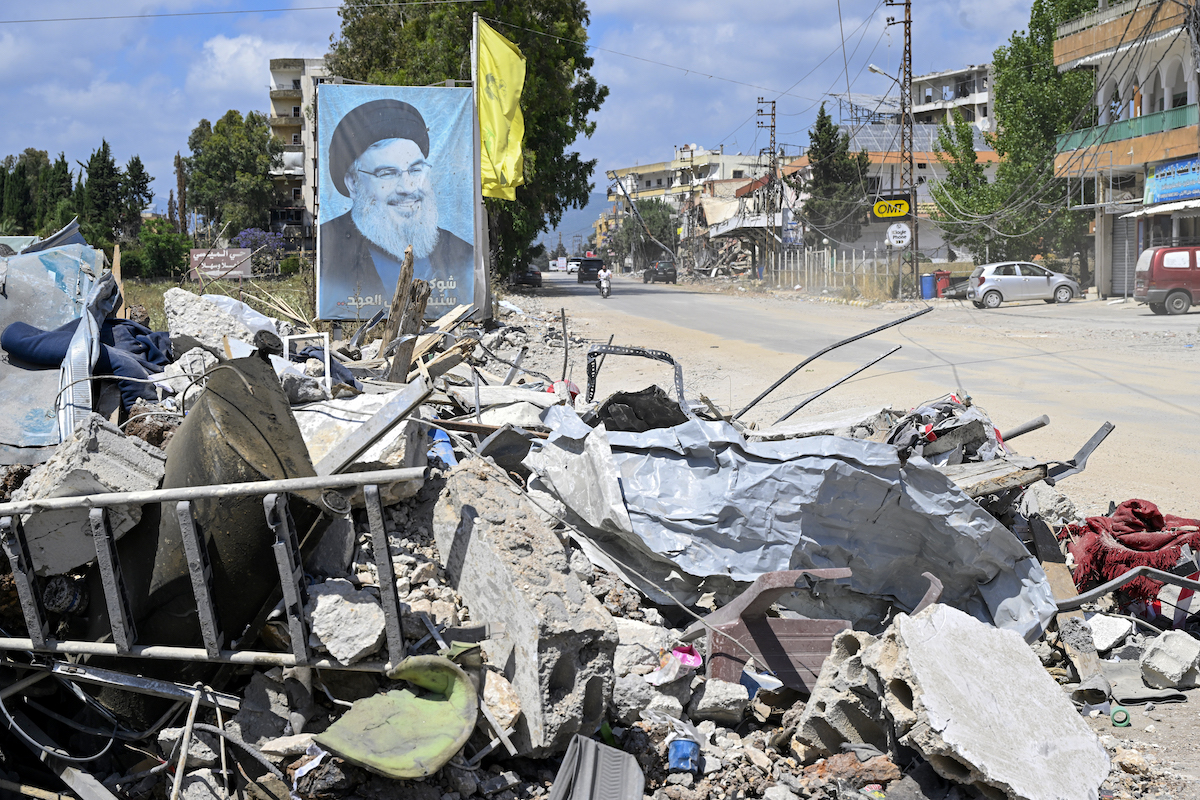 A view of destruction following Israeli air strikes in the town of Mayfadoun, Nabatieh Governorate, southern Lebanon, on June 23, 2026. [Houssam Shbaro - Anadolu Agency]