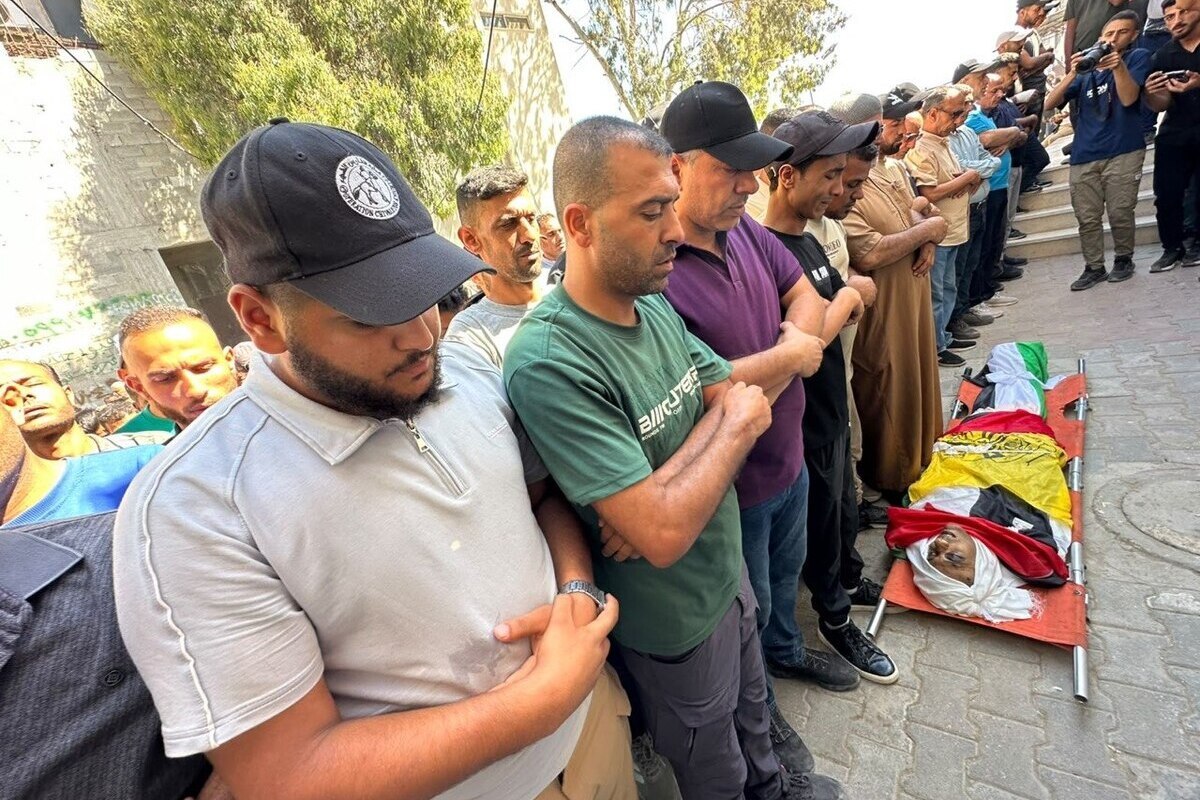 Large-scale funeral processions have been held across the Gaza Strip for Palestinians killed in recent Israeli strikes. [Mohammed Asad/Middle East Monitor]